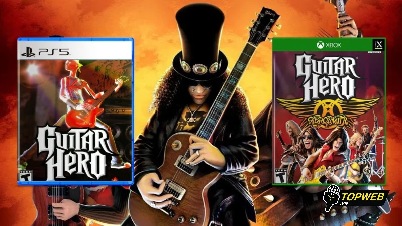 Guitar Hero - Thể loại game âm nhạc mô phỏng