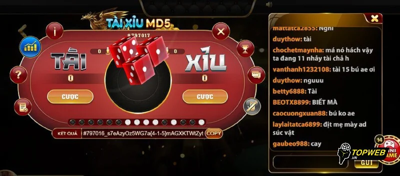 Tài Xỉu MD5 cực hot